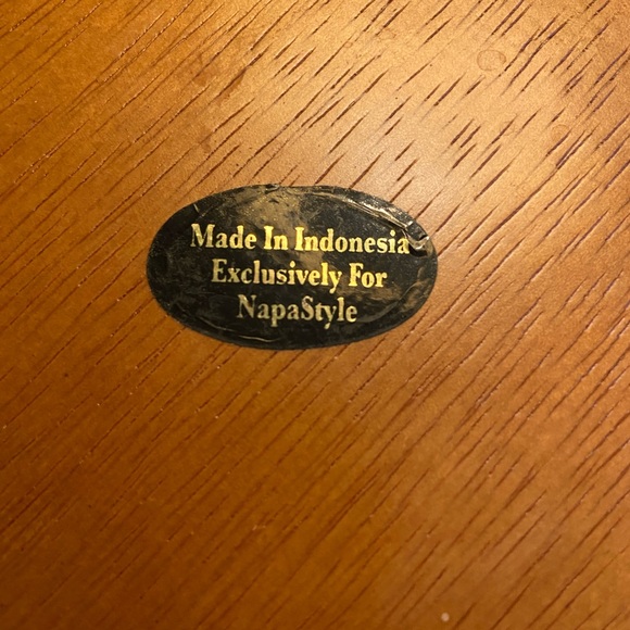 NapaStyle Wooden Tray Divided Vegetable and Dip Serving Tray Honey brown color - Picture 7 of 10